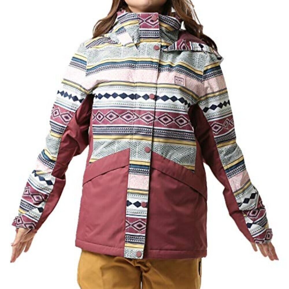 Billabong Kayla 10K Snow Jacket Aztec Size XS